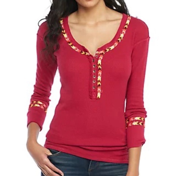 NWT We The Free rainbow thermal pink sz L - Picture 2 of 9